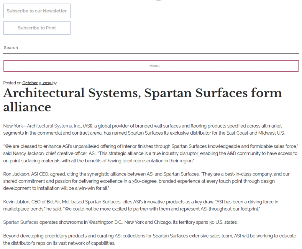 Asi Floor Covering News October 2019